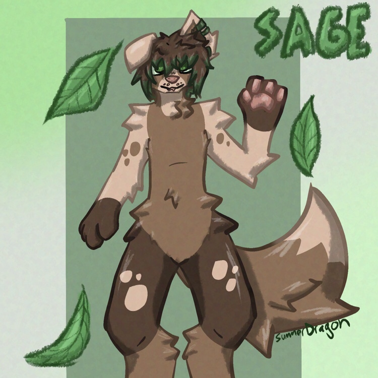Sage Art of an anthro dog